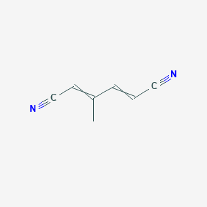 molecular formula C7H6N2 B14753788 3-Methylhexa-2,4-dienedinitrile CAS No. 1789-45-3