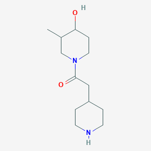 1-(4-Hydroxy-3-methylpiperidin-1-yl)-2-(piperidin-4-yl)ethan-1-one