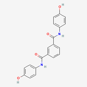 molecular formula C20H16N2O4 B14753799 N~1~,N~3~-Bis(4-hydroxyphenyl)benzene-1,3-dicarboxamide CAS No. 1245-91-6