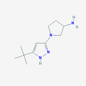 1-(5-(tert-butyl)-1H-pyrazol-3-yl)pyrrolidin-3-amine