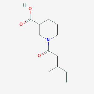 1-(3-Methylpentanoyl)piperidine-3-carboxylic acid