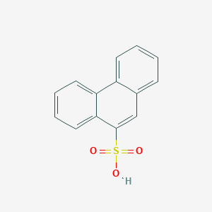 molecular formula C14H10O3S B14753831 Phenanthrene-9-sulfonic acid CAS No. 572-51-0