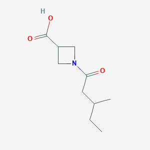 1-(3-Methylpentanoyl)azetidine-3-carboxylic acid