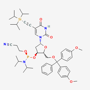 molecular formula C50H67N4O8PSi B14753874 TIPS-5-Ethynyl-dU-CEP 
