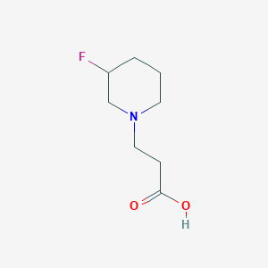 3-(3-Fluoropiperidin-1-yl)propanoic acid