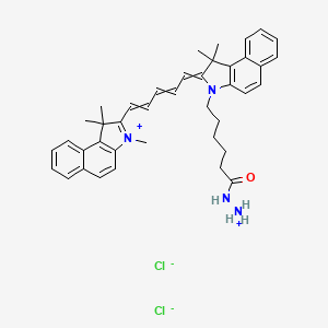 molecular formula C40H46Cl2N4O B14753918 Cyanine5.5 hydrazide 