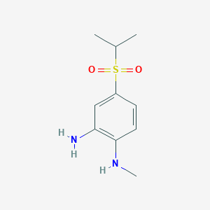 molecular formula C10H16N2O2S B14753923 4-(Isopropylsulfonyl)-N1-methylbenzene-1,2-diamine 