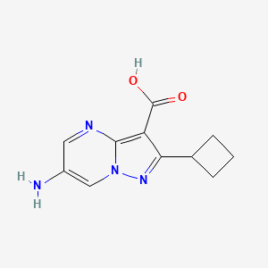 6-Amino-2-cyclobutylpyrazolo[1,5-a]pyrimidine-3-carboxylic acid