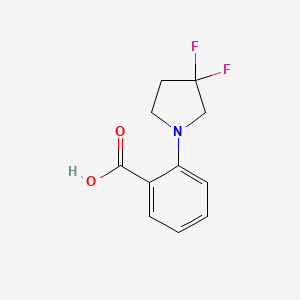 molecular formula C11H11F2NO2 B1475397 2-(3,3-Difluoropyrrolidin-1-yl)benzoic acid CAS No. 1892772-00-7