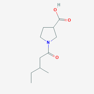 molecular formula C11H19NO3 B1475399 1-(3-Methylpentanoyl)pyrrolidine-3-carboxylic acid CAS No. 1595900-67-6