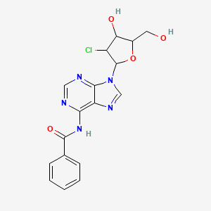 molecular formula C17H16ClN5O4 B14754004 N6-Benzoyl-2'-chloro-2'-deoxyadenosine 