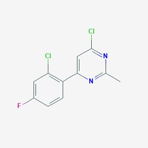 4-Chloro-6-(2-chloro-4-fluorophenyl)-2-methylpyrimidine