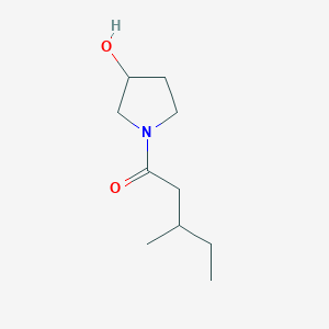 molecular formula C10H19NO2 B1475407 1-(3-Hydroxypyrrolidin-1-yl)-3-methylpentan-1-one CAS No. 1597227-09-2