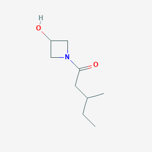 molecular formula C9H17NO2 B1475409 1-(3-Hydroxyazetidin-1-yl)-3-methylpentan-1-one CAS No. 1595913-52-2