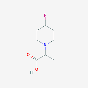 molecular formula C8H14FNO2 B1475414 2-(4-Fluoropiperidin-1-yl)propanoic acid CAS No. 1888647-60-6
