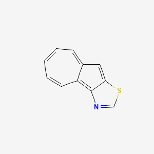 molecular formula C11H7NS B14754159 Azuleno[1,2-D][1,3]thiazole CAS No. 248-14-6