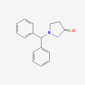 molecular formula C17H17NO B14754167 1-benzhydrylpyrrolidin-3-one 