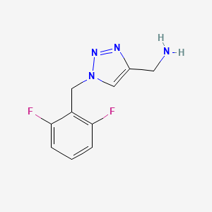 (1-(2,6-difluorobenzyl)-1H-1,2,3-triazol-4-yl)methanamine