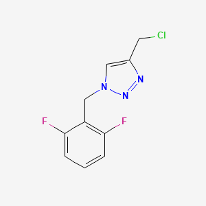 molecular formula C10H8ClF2N3 B1475418 4-(chloromethyl)-1-(2,6-difluorobenzyl)-1H-1,2,3-triazole CAS No. 1600113-82-3
