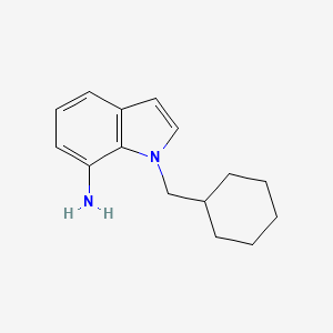molecular formula C15H20N2 B1475419 1-Cyclohexylmethyl-1H-indol-7-ylamine CAS No. 1712025-09-6