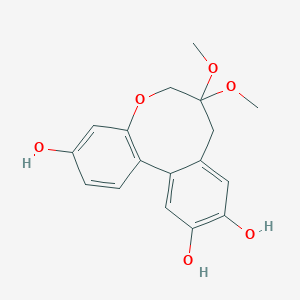 molecular formula C17H18O6 B147542 Protosappanin A dimethyl acetal CAS No. 868405-37-2