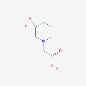 molecular formula C7H11F2NO2 B1475421 2-(3,3-Difluoropiperidin-1-yl)acetic acid CAS No. 1240018-55-6