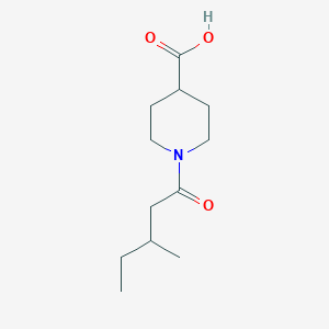 1-(3-Methylpentanoyl)piperidine-4-carboxylic acid
