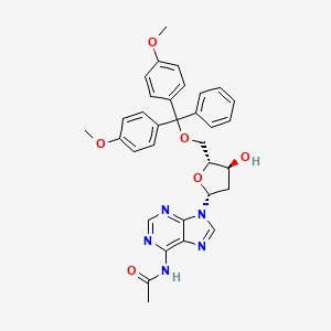 molecular formula C33H33N5O6 B14754275 N6-Acetyl-2'-deoxy-5'-O-DMT-adenosine 