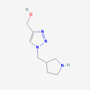 (1-(pyrrolidin-3-ylmethyl)-1H-1,2,3-triazol-4-yl)methanol
