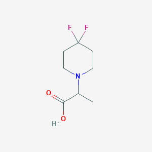 molecular formula C8H13F2NO2 B1475430 2-(4,4-Difluoropiperidin-1-yl)propanoic acid CAS No. 1888642-11-2