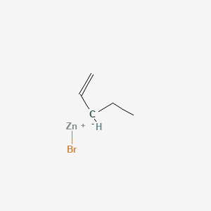 molecular formula C5H9BrZn B14754321 bromozinc(1+);pent-1-ene CAS No. 929-02-2