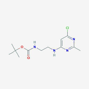 Tert-butyl (2-((6-chloro-2-methylpyrimidin-4-yl)amino)ethyl)carbamate