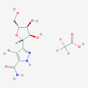 molecular formula C11H14F3N3O8 B14754364 beta-Pyrazofurin Trifluoroacetic Acid Salt 