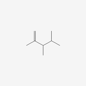 molecular formula C8H16 B14754478 2,3,4-Trimethylpent-1-ene CAS No. 565-76-4