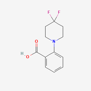 molecular formula C12H13F2NO2 B1475454 2-(4,4-Difluoropiperidin-1-yl)benzoic acid CAS No. 1895660-93-1