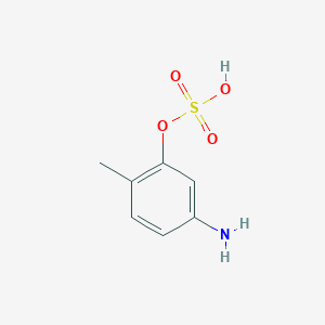 molecular formula C7H9NO4S B14754553 5-Amino-2-methyl-phenol; sulfuric acid 