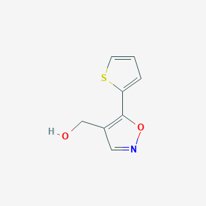 molecular formula C8H7NO2S B1475459 (5-(Thiophen-2-yl)isoxazol-4-yl)methanol CAS No. 1893134-86-5