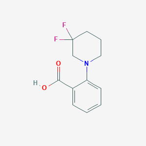 molecular formula C12H13F2NO2 B1475465 2-(3,3-Difluoropiperidin-1-yl)benzoic acid CAS No. 1892827-34-7