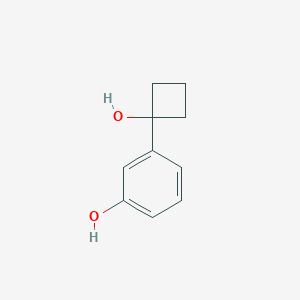 molecular formula C10H12O2 B1475467 3-(1-Hydroxycyclobutyl)phenol CAS No. 1888730-77-5