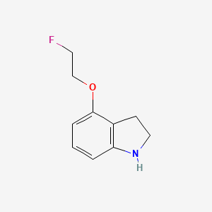 molecular formula C10H12FNO B1475468 4-(2-Fluoroethoxy)indoline CAS No. 1893993-67-3