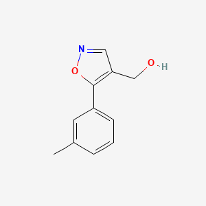 molecular formula C11H11NO2 B1475470 (5-(m-Tolyl)isoxazol-4-yl)methanol CAS No. 1893164-07-2