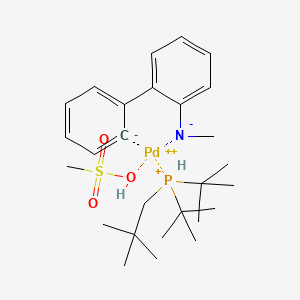 molecular formula C27H45NO3PPdS+ B14754717 Neopentyl(tBu)2P Pd G4 