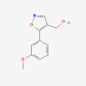 molecular formula C11H11NO3 B1475473 (5-(3-Methoxyphenyl)isoxazol-4-yl)methanol CAS No. 1888763-80-1
