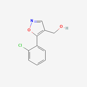 molecular formula C10H8ClNO2 B1475477 (5-(2-Chlorophenyl)isoxazol-4-yl)methanol CAS No. 1894504-72-3