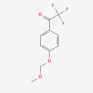 molecular formula C10H9F3O3 B14754778 2,2,2-Trifluoro-1-[4-(methoxymethoxy)phenyl]ethanone 