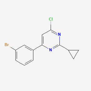 molecular formula C13H10BrClN2 B1475479 4-(3-Bromophenyl)-6-chloro-2-cyclopropylpyrimidine CAS No. 1548647-28-4