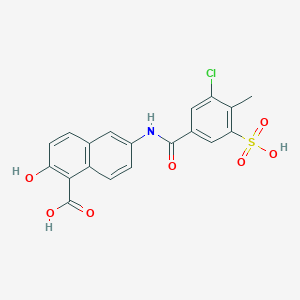 molecular formula C19H14ClNO7S B14754794 Vezf1 inhibitor T4 