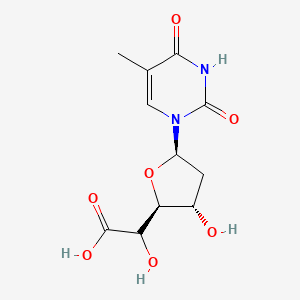 molecular formula C11H14N2O7 B14754806 Thymidine 5'-carboxylic acid 