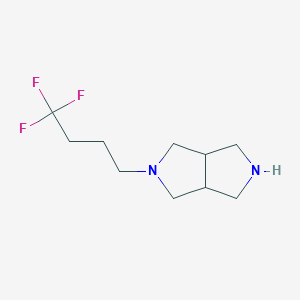 molecular formula C10H17F3N2 B1475481 2-(4,4,4-三氟丁基)-八氢吡咯并[3,4-c]吡咯 CAS No. 1550570-47-2
