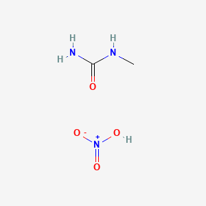 molecular formula C2H7N3O4 B14754814 Nitric acid--N-methylurea (1/1) CAS No. 598-11-8